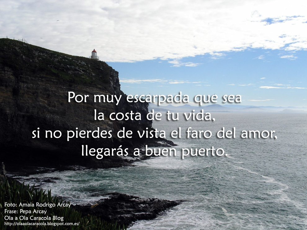 OlaAOlaCaracola's tweet photo. Por muy escarpada que sea la costa de tu vida si no pierdes de vista el faro del amor, llegarás a buen puerto. : https://t.co/HaUyPcECkn https://t.co/l170PQEE7o