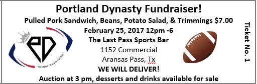 PortlandDynasty's tweet photo. Another fundraiser for your Portland Dynasty! Help support your local womens football team! https://t.co/uf5ox7MCrX