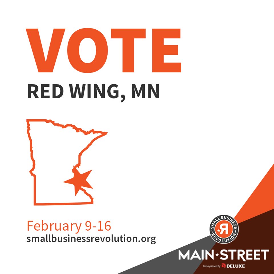 Vote for Red Wing >>> bit.ly/VoteRedWing - #mnMainStreet #MainStreetAmerica #SmallBusinessRevolution