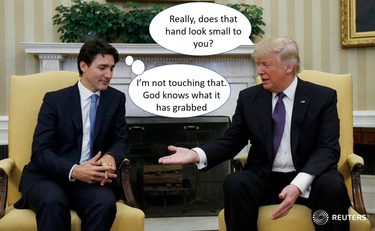 JimBMcPherson's tweet photo. #TrudeauMeetsTrump https://t.co/FXzLGjLBd9