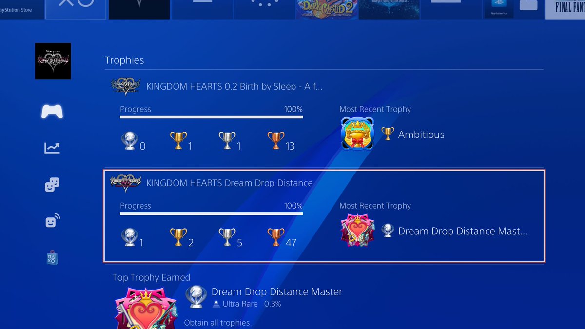 Mthrandil's tweet photo. Ayyyyy ! #KingdomHearts #FinalChapterPrologue #DreamDropDistance #PSTrophies #Platinum #Gamer #Gaymer #PS4share https://t.co/8Ywy4VS31C