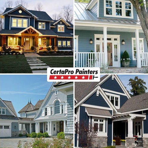 cppdanbury's tweet image. Bold hues of blue can fit any home's exterior style.