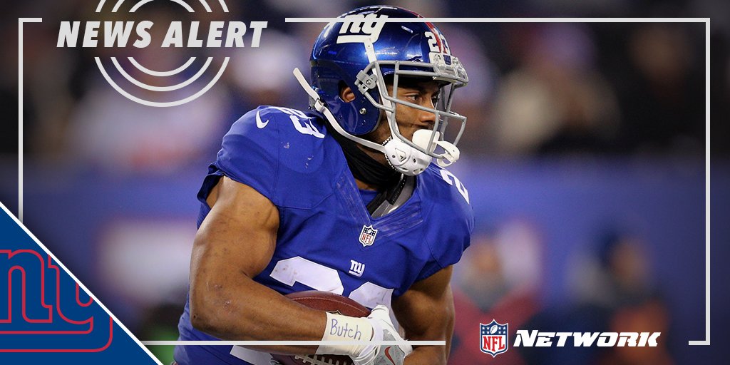 nflnetwork's tweet photo. NEWS ALERT: Giants will release RB Rashad Jennings.

(via @MikeGarafolo) https://t.co/dmA1OjgLMi