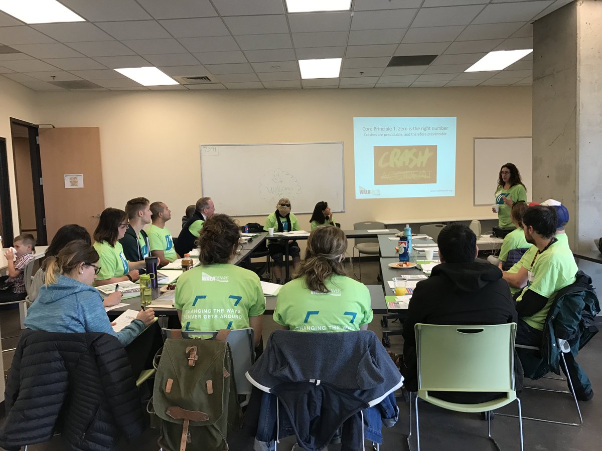 projectshiftden's tweet image. Session 2 highlight: Jill Locantore of @WalkDenver gives us a "crash" course on @VisionZeroDen #VisionZero #crashnotaccident #safestreets