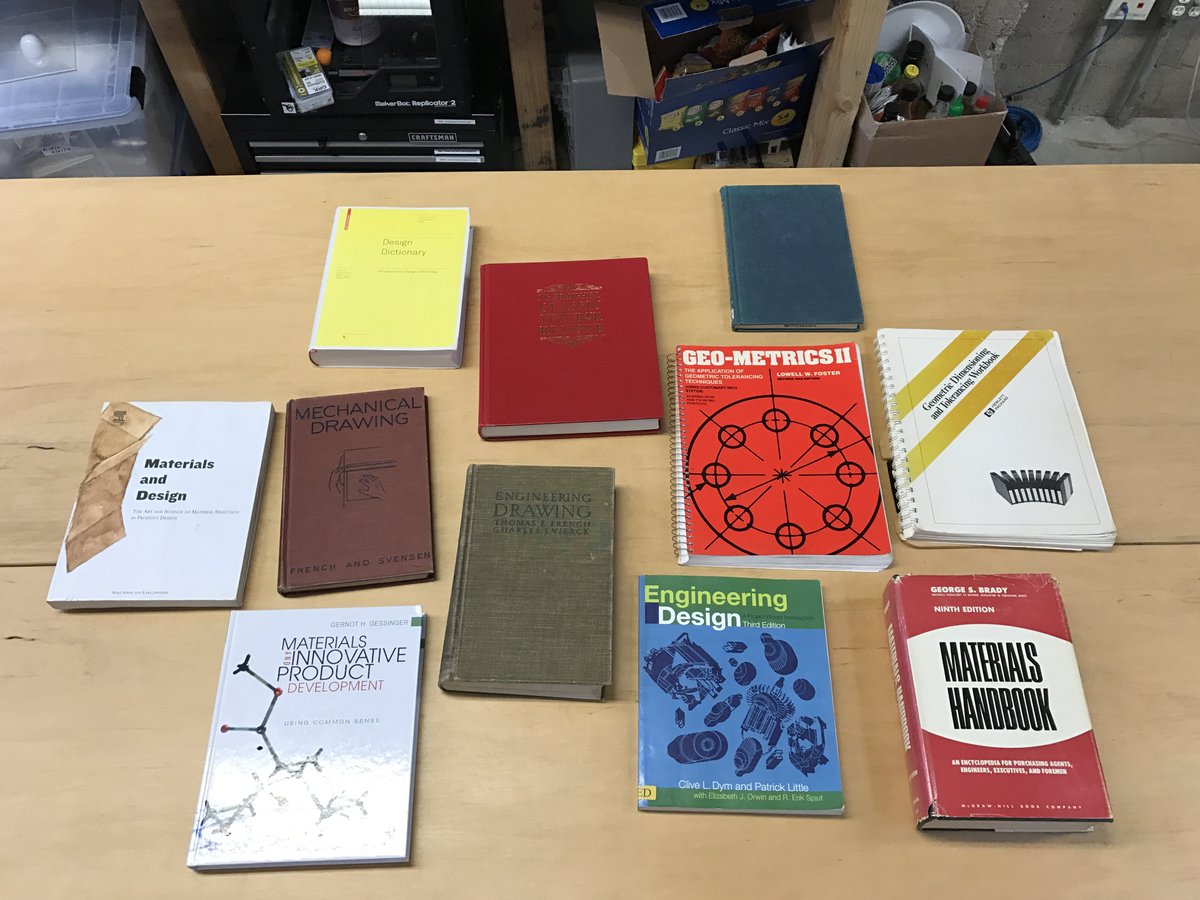 fictiv's tweet photo. .@natewevans visited @Powells in Portland during the weekend and came back with these awesome titles! Recognize any? https://t.co/zdQ9D2H0lT