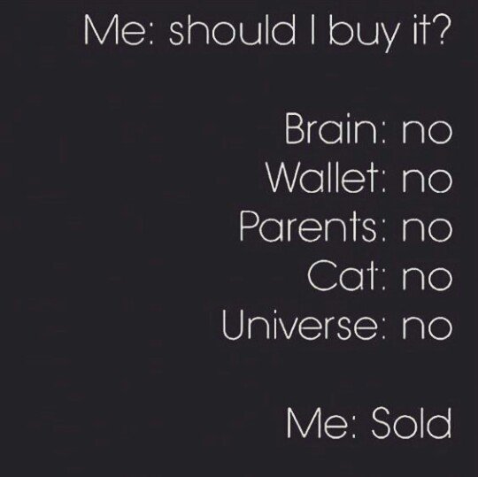 Marjettii's tweet photo. Me. #money #shouldibuyit #no #stillwantitthough https://t.co/Gf7fFtWCKm