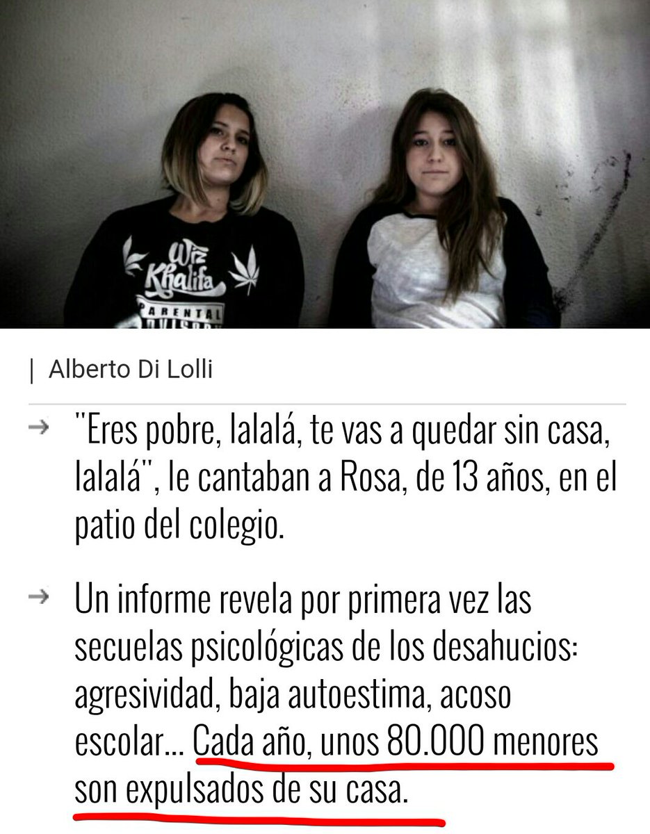 elsimioblanco's tweet photo. Cada año 80.000 niños son EXPULSADOS de su casa. Protestar por una vivienda digna NO es ser radical.  #PobrezaNUNCAMás https://t.co/HzUZwMKR7D