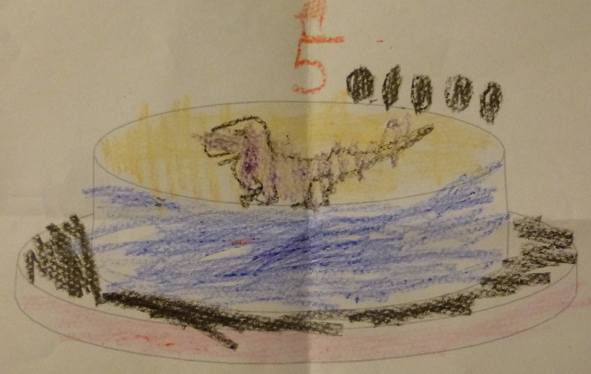 winners of our competition 
1st place goes to Eliza age 4 for her dino cake