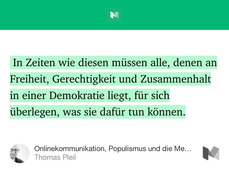 “Onlinekommunikation, Populismus und die Medien — Teil 3: Was PR-Leute tun könnten” — <a href="/tp_da/">Thomas Pleil | @tp_da@digitalcourage.social</a> medium.com/deutsch/online…