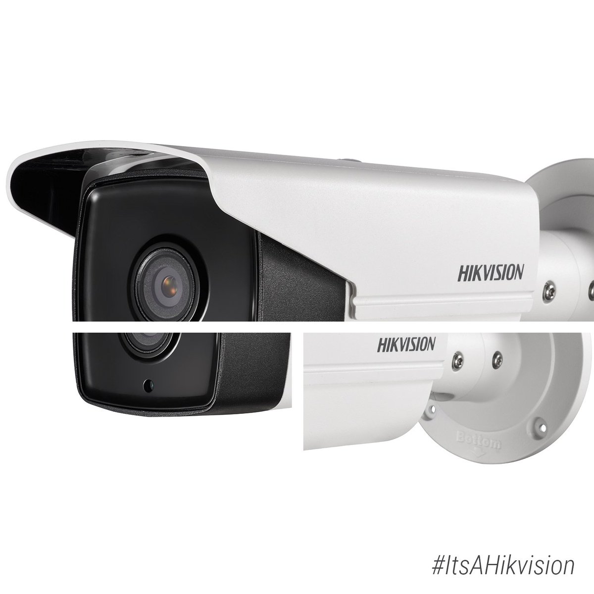 HikvisionUSAinc's tweet photo. The all-new 5MP outdoor EXIR bullet captures incredible images in low light up to 165ft. It’s not just any security camera, #ItsAHikvision https://t.co/CSNCzMTcy0