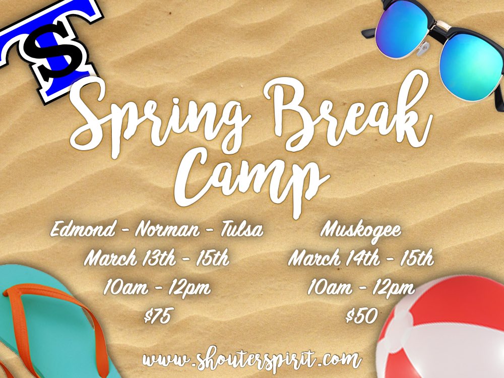 The warm weather this weekend had us thinking about Spring Break! Stop by your location to register! 💙🖤 #ShoutervilleEVENStronger #HSCTFC2I