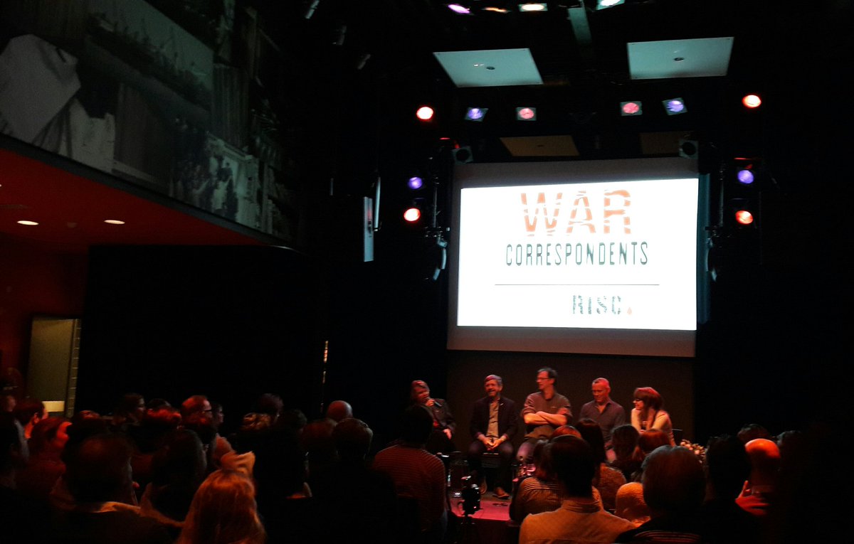 Some nice war zone reporting talks #jouro #warreporting #joutnalism #Amsterdam #RISC