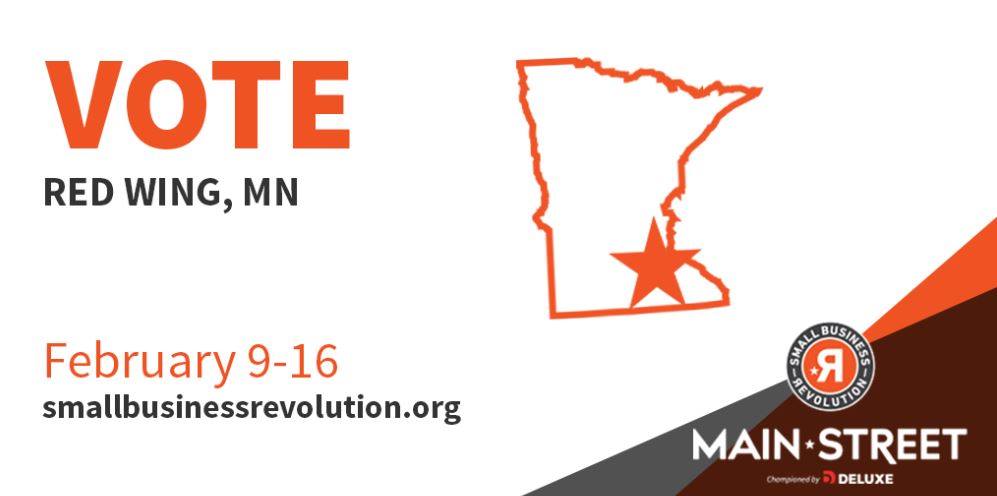 RedWingVCB's tweet photo. We need your vote for @smbizrevolution's $500K makeover! Vote Now https://t.co/ywjsgr1FIa #VoteRedWing #SmallBusinessRevolution https://t.co/vKrlCirxK4