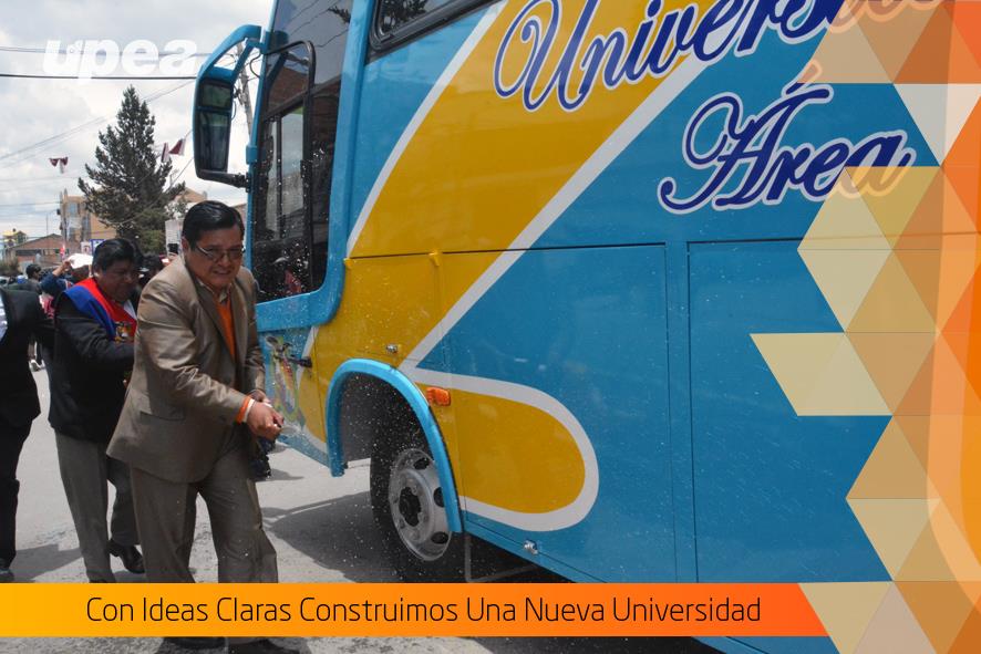 upea_oficial's tweet photo. En la inauguración académica del Área Ciencias de la Educación se hizo la #EntregaOficialDelBus. Que pertenece a #Educación y a Parvularia. https://t.co/DkNmf6Uoeg