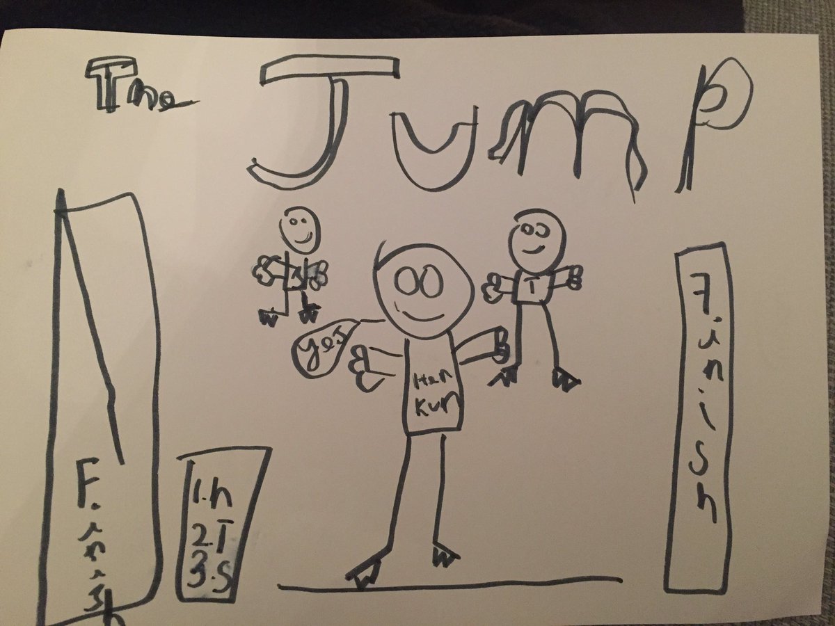 <a href="/TheJumpC4/">The Jump</a> <a href="/ThisisDavina/">Davina McCall</a> check out The Jumps biggest fans masterpiece by my son, 7 year old Sonny ⛷we love watching The Jump together