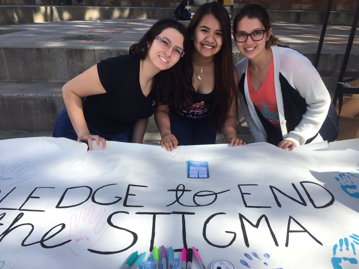 Join us at Bruin Plaza today and pledge to end the stigma surrounding body image! #ilovemybodyweek2017