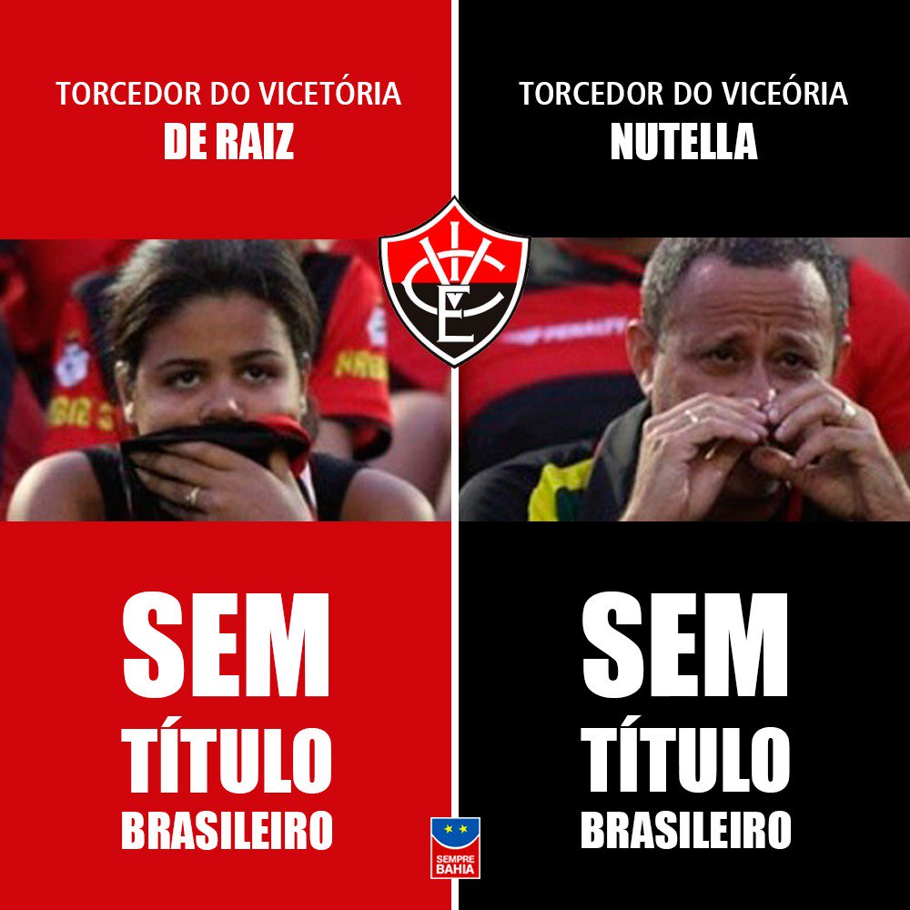 Torcedor do Vicetória de Raíz x Torcedor do Vicetória Nutella...
.
#ChupaVice #NuncaSerão #BBMP #BahiaBiCampeãoBrasileiro
.