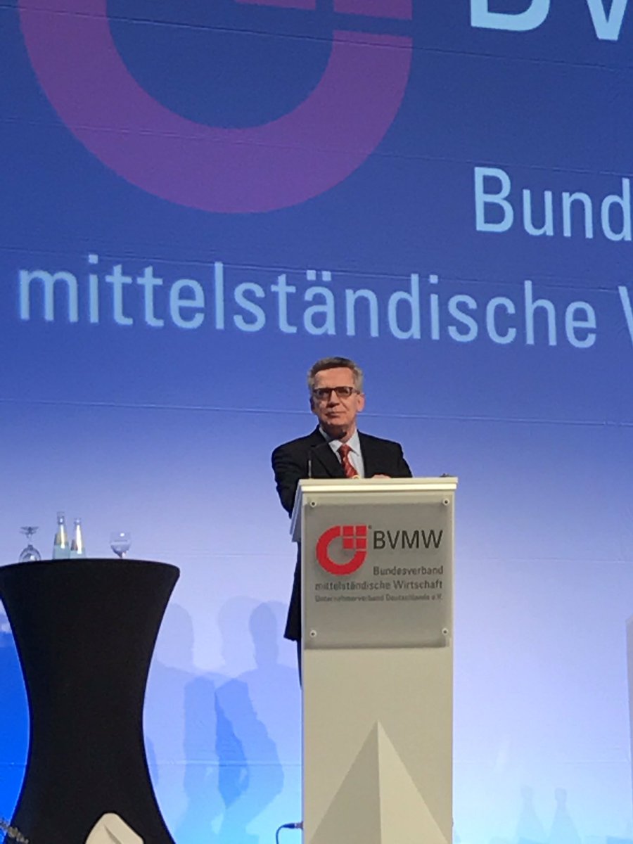 Dr. Thomas de Maizière, MdB #BVMW #Mittelstand
