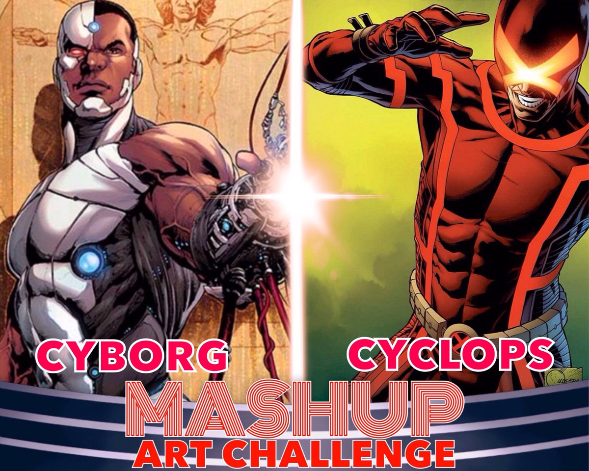 ComicBookPunch's tweet photo. Challenge! Draw a fusion of #Cyborg &amp; #Cyclops #CBPUNCH #justiceleague #XMen #art #draw #artchallenge #dailysketch #sketch #marvel #dccomics https://t.co/wEmiVI9UUK