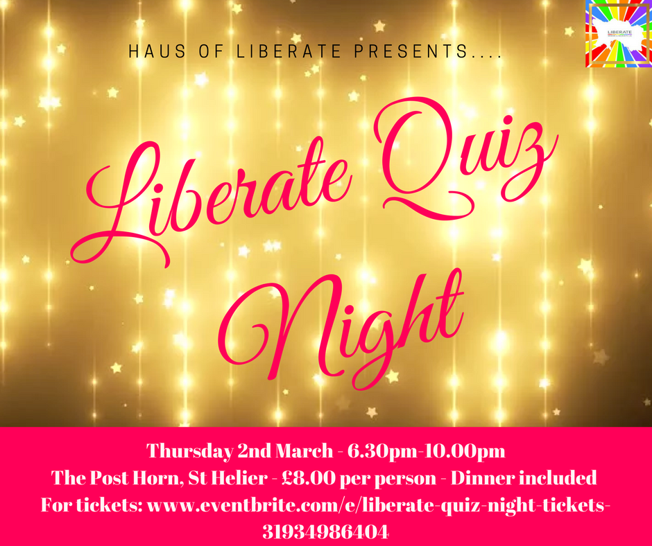 LiberateJersey's tweet photo. Liberate your genius and join in our big quiz! Thurs 2 Mar, 6.30pm for a 7.00pm start, @LibBrewery Post Horn.
https://t.co/Pn6JK9XM44 https://t.co/ZEDvx5rBYP