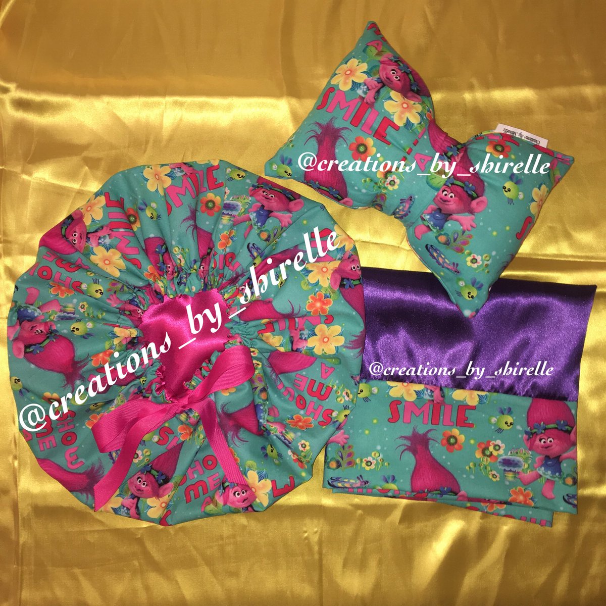 shirelle4's tweet photo. Go follow @creations_by_shirelle to see her latest custom creations made just for you #bonnetchronicles #hairbonnets #satinbonnets #sleepcap https://t.co/Z8vg3ERFud