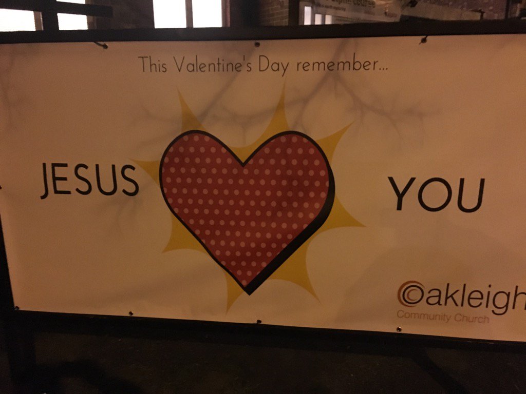 Local priest has a sense of humour #valentines