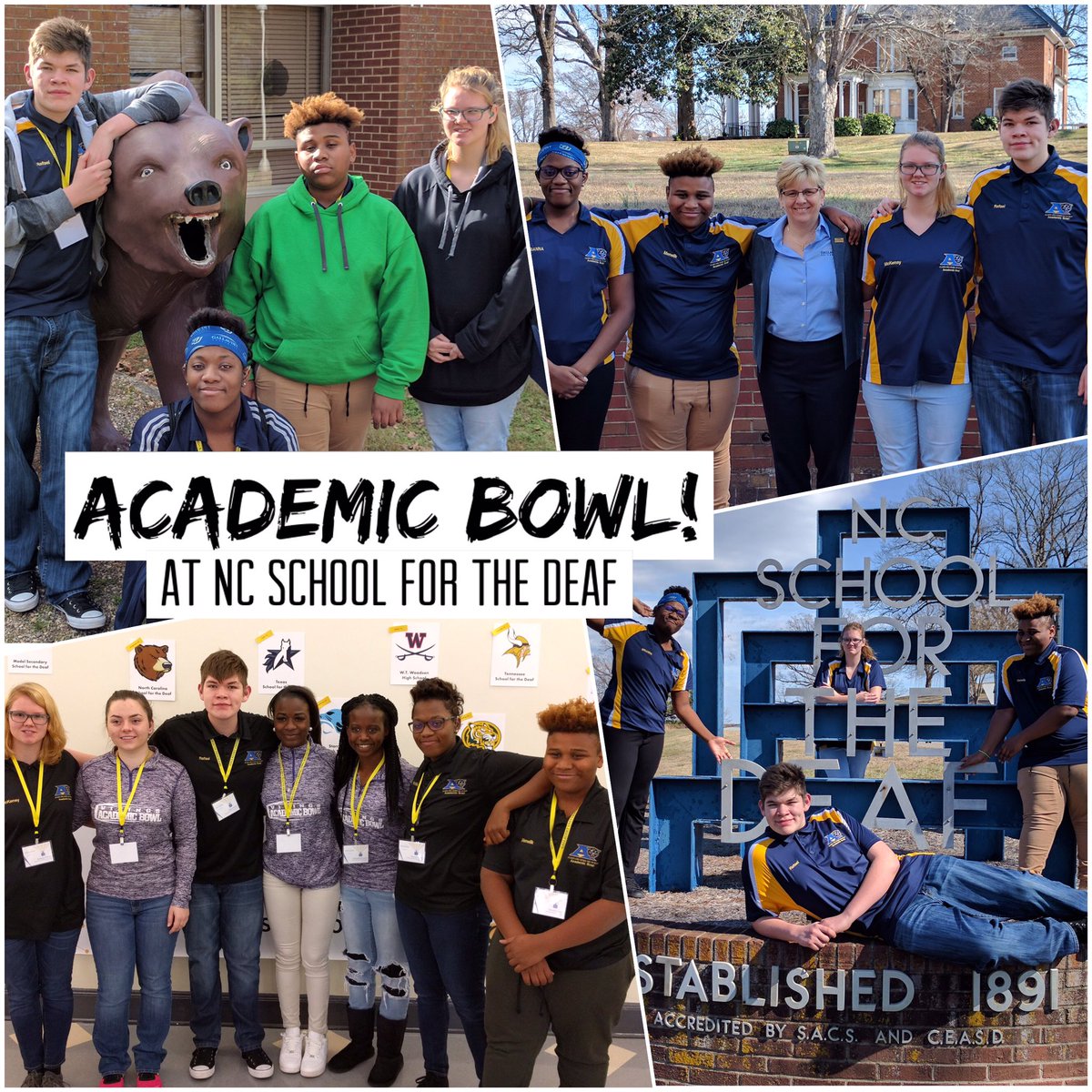 AASDpanthers's tweet photo. The Academic Bowl team competed at the NC School for the Deaf this past weekend! We are so proud of you! #AASDpanthers #AASDacademicbowl https://t.co/ciN4tczOfK