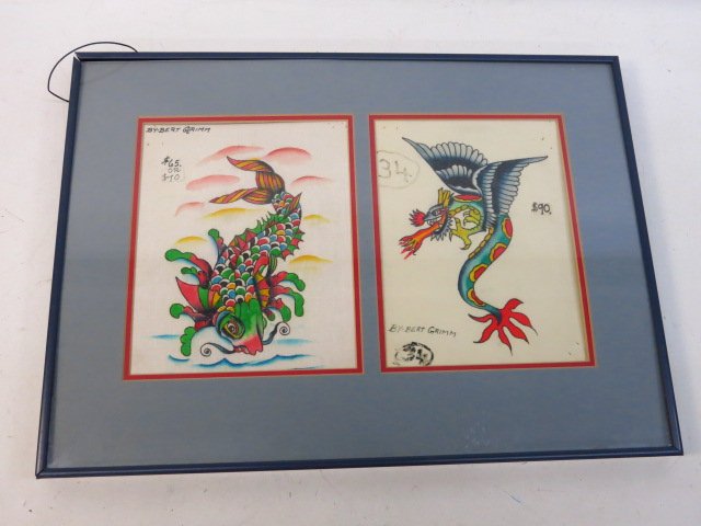 meetgoodwill's tweet photo. #Dragon & #koi #vintage #BertGrimm #Tattoo Flashes https://t.co/LJMs8sHz3A #losangeles #westcoast @WTattooEvents @thekatvond #Portland https://t.co/mYReWsgf98