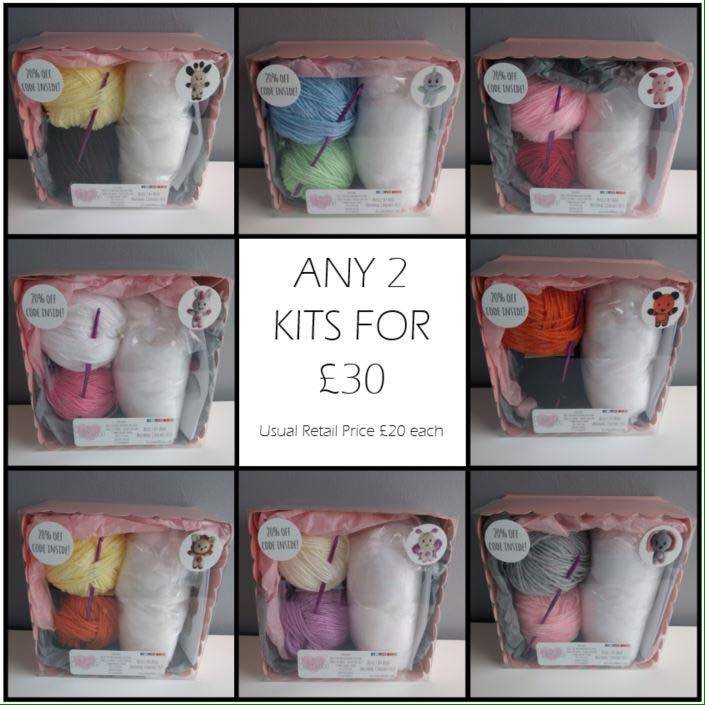 BuiltByBoo's tweet image. ***OFFER***
How would you like to get your hands on 2 of our beautifully gift boxed animal crochet kits for £30? (RRP £20 each) 💗
