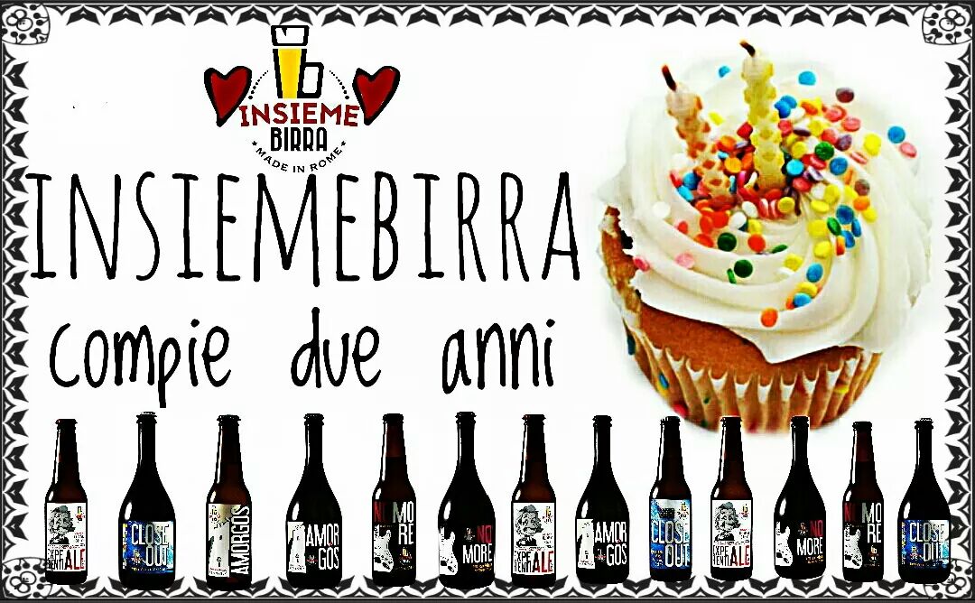 InsiemeBirra's tweet photo. Due anni di #InsiemeBirra con voi! #Grazie a tutti per vivere con Noi questa #avventura e passione!!! 🎂🍻🎊 🎁🎉 https://t.co/dlUOEL7woo