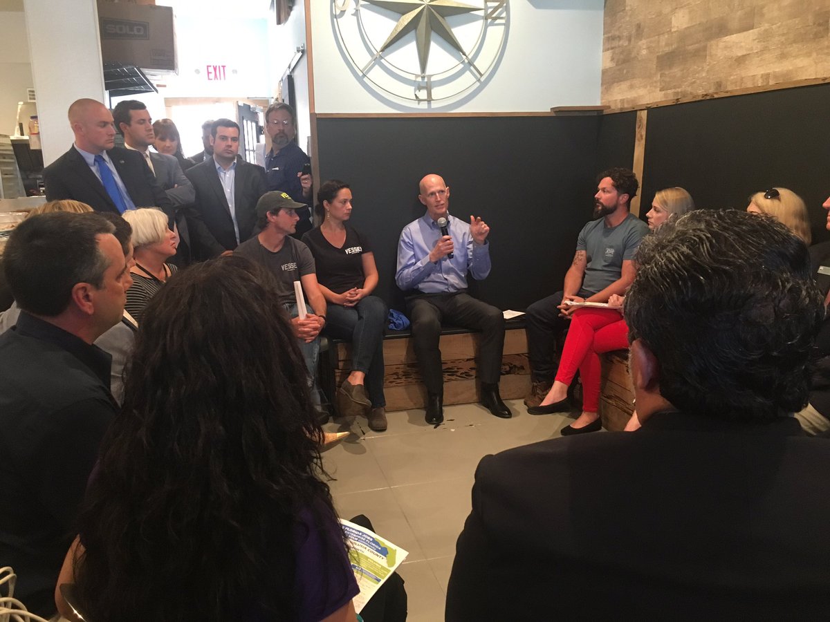 BrittanyDJones's tweet photo. Business owners in #flaglerbeach sharing their stories w/ @FLGovScott @MyNews13 https://t.co/UL5rUDhERB