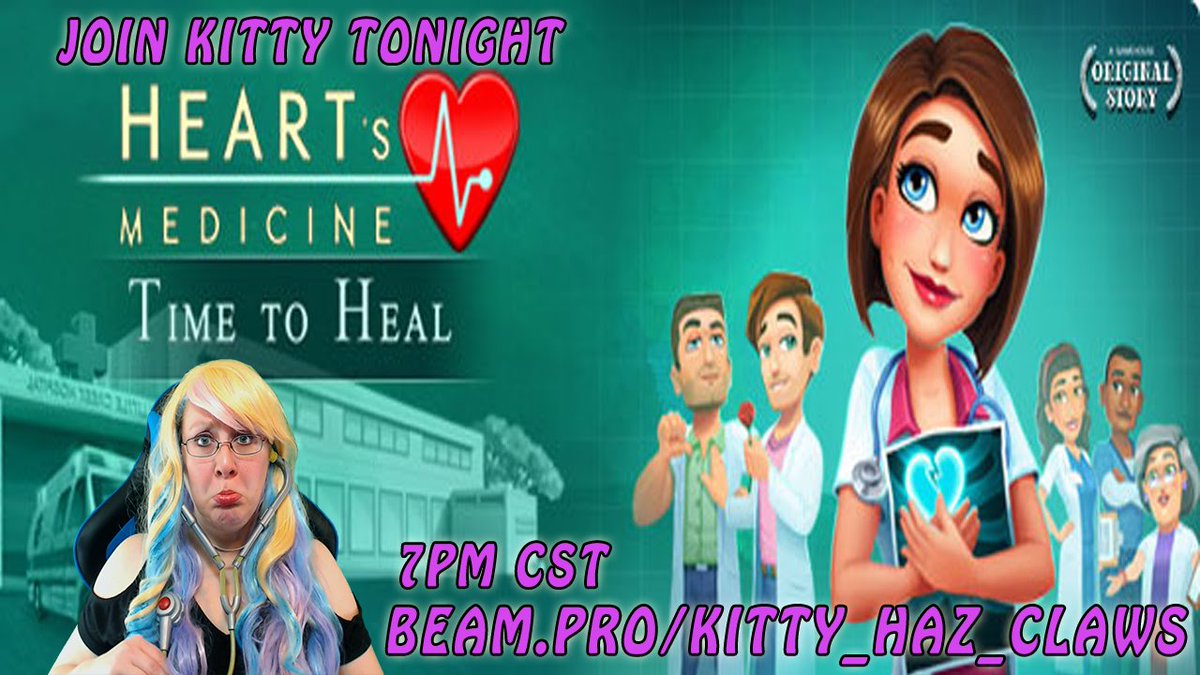 Kitty_Haz_Claws's tweet photo. Join us tonight for Heart's Medicine at 7pm! Dr. Kitty is ready to save lives! @BlueGiraffeHQ #KittyCrusaders https://t.co/MIsfb3EFaz https://t.co/27xTCQr3yd