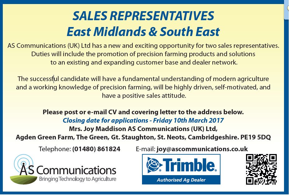 JOB VACANCY: exciting new career opportunity