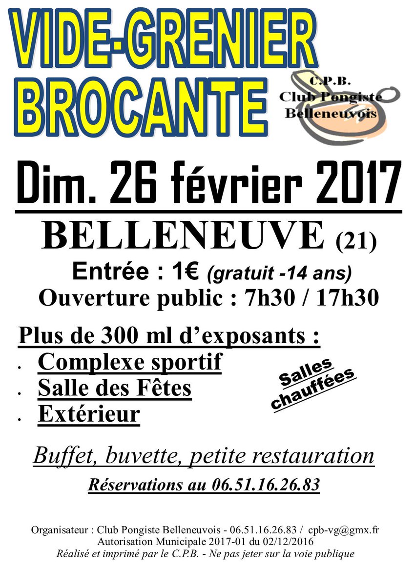 cpbelleneuve's tweet photo. #Vide_Grenier #Brocante le 26 février à #Belleneuve. Venez chiner / dénicher la bonne affaire. Env 80 exposants + de 300ml, vous y attendent https://t.co/oUNE1LtlNg