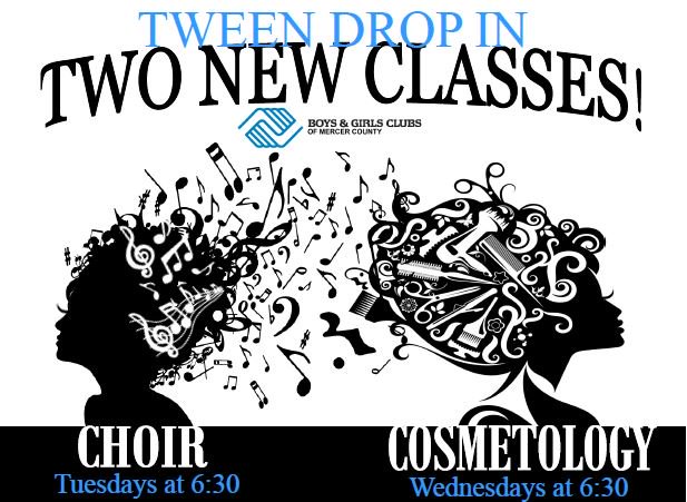 BGCmercer's tweet photo. NEW #Tween Drop-in Classes at Centre Street! Tween Drop-in is free for Club members. Only $25 to join! #MercerNJ
https://t.co/wUr2TF7uOi https://t.co/T6JVy6VcN2