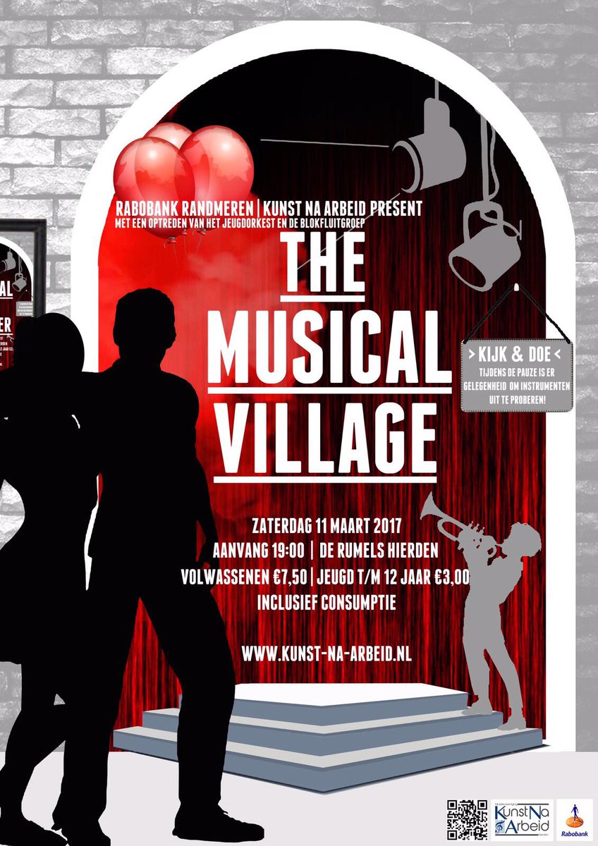 Een goede repetitie gehad voor aanstaand concert! The musical village, mis het niet! Een dorp vol  musical en theater! #Rabobank