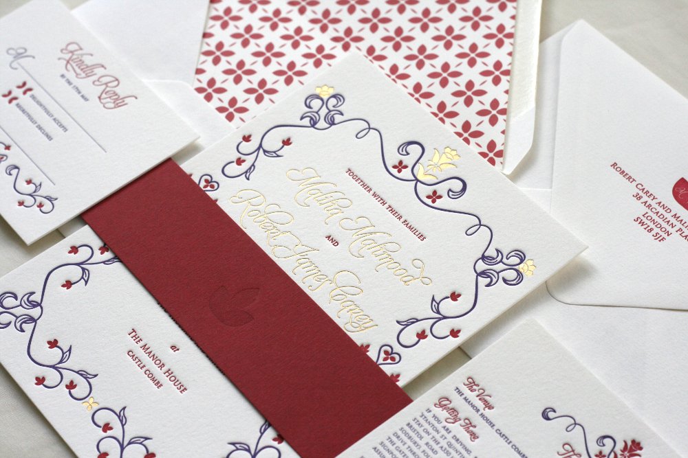 This couple's invitations influenced most of the look of their wedding and even their cake! buff.ly/2lbmy2W