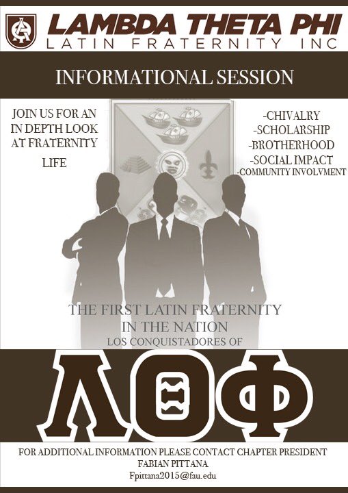 Come out, the Informational on Feb. 17, College of Business, Room 112 from 7:00PM-8:00PM. Contact Fpittana2015@fau.edu for more information!