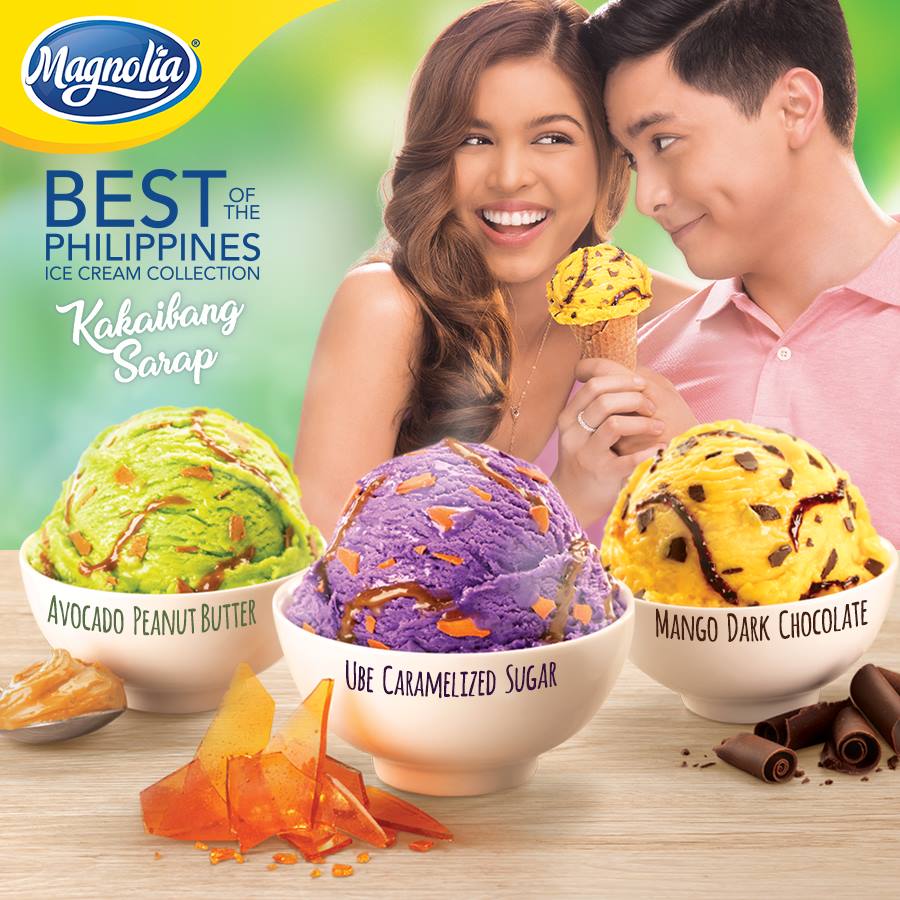 magnolia_icph's tweet photo. Simula ngayong Valentine's, tikman ang kakaibang sarap ng 3 NEW FLAVORS ng Magnolia Ice Cream! #ALDUBEBHappyHearts #DTBYFullTrailerOn24Oras https://t.co/RKJWcmToB7