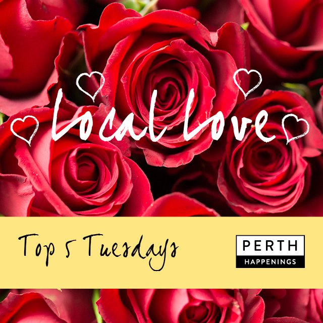 PerthHappenings's tweet image. //Top 5 Tuesdays// Our next Top 5 Tuesday blog is now LIVE via our Facebook! 💛 #perthblog #ValentinesDay