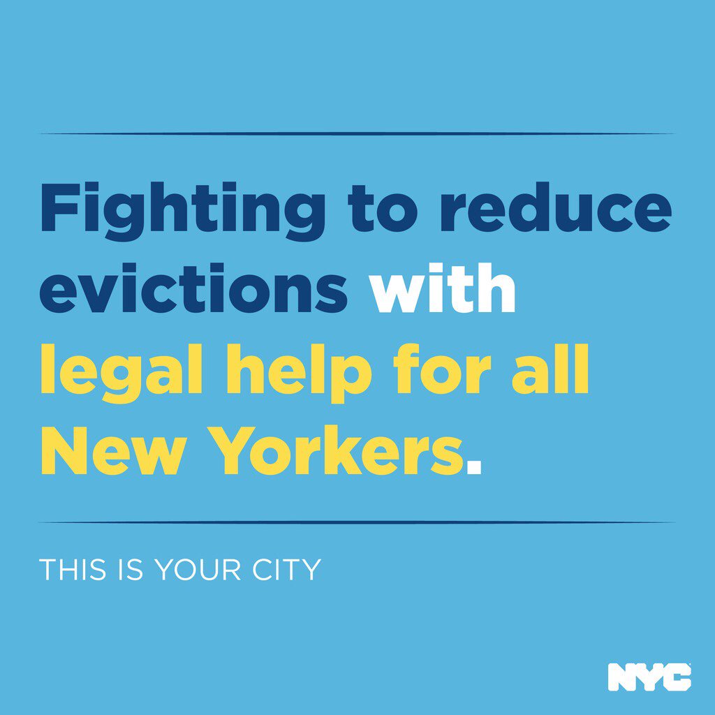 NYCMayor's tweet photo. For decades the deck was stacked against tenants in housing court. What do you do? You reshuffle the deck. We’re going to go even farther. https://t.co/CFUzyyTEzI