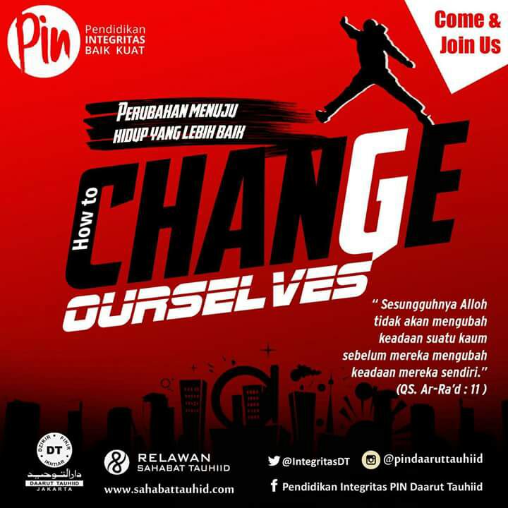Perubahan menuju yang lebih baik, let's change ourselve. COME AND JOIN US PIN 382!