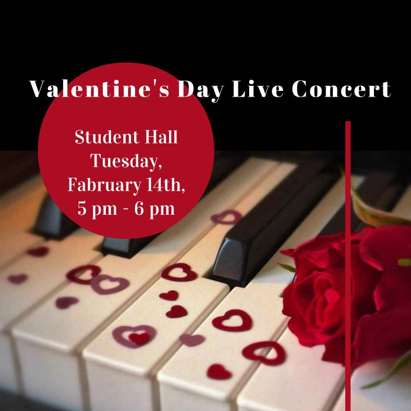 calumsedu's tweet photo. #Liveconcert at #CALUMS tomorrow to #celebrate #valentinesday2017 , what can be better? Join us at 5 pm in Student Hall https://t.co/MSw37t296x