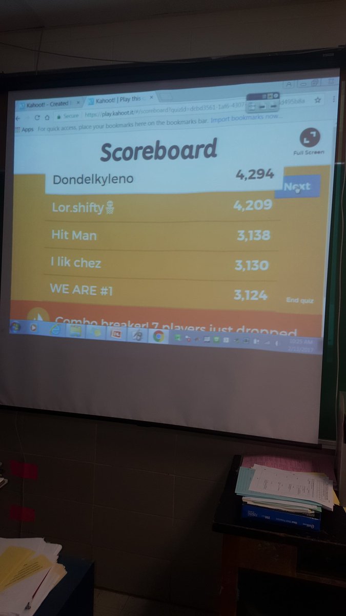 rzuckerman_bcps's tweet photo. Who's up for a game of Kahoot? It's a great way to review the events surrounding Lincolns assassination @FMS_BCPS https://t.co/esDEJeUOK1