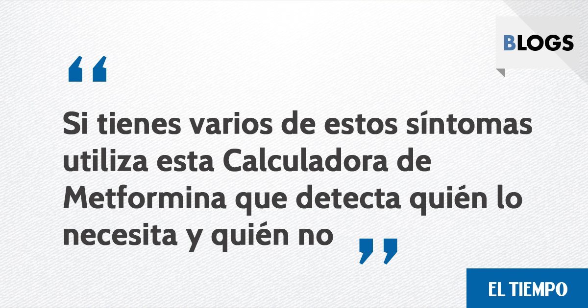 Metformina para que sirve para bajar de peso