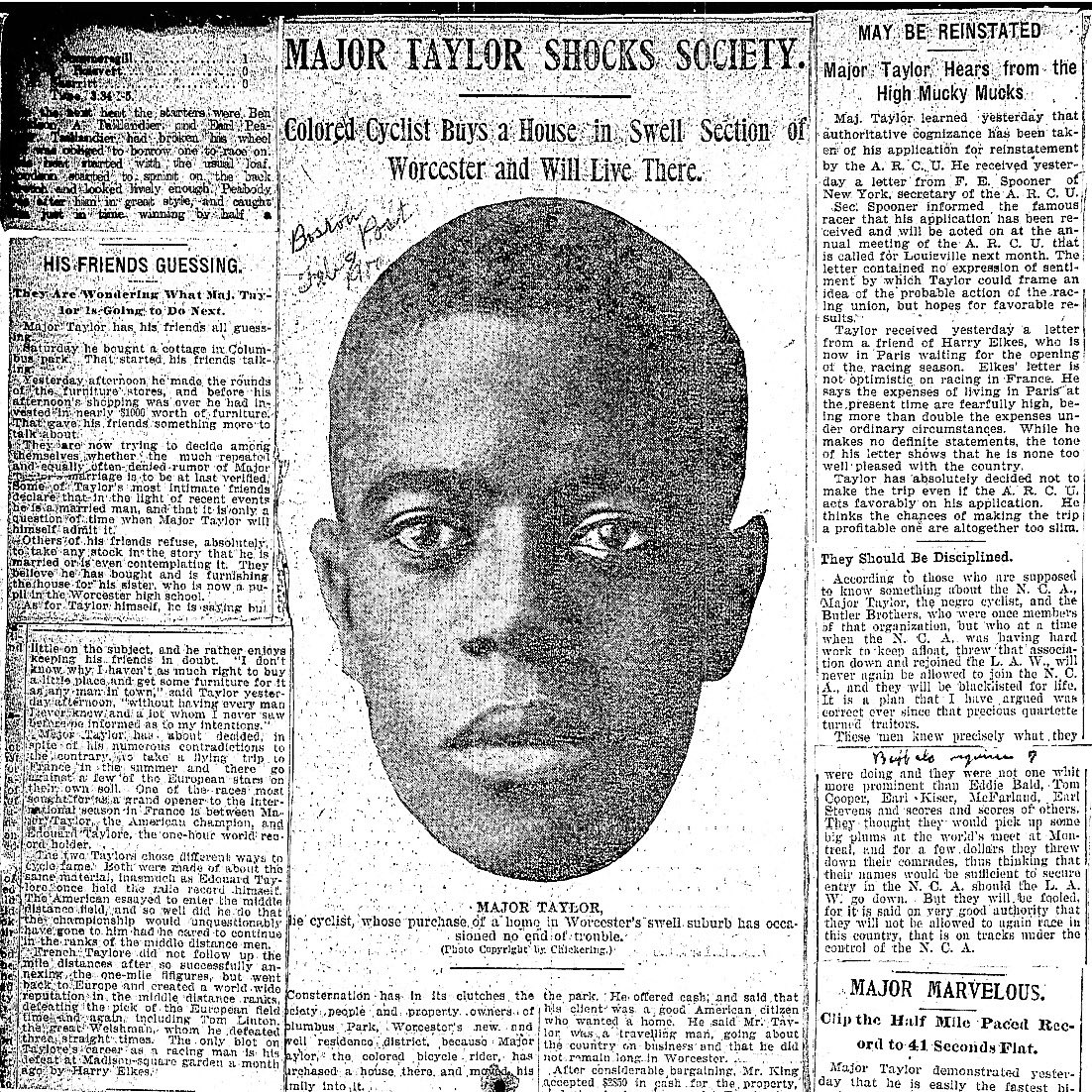 Despite Major Taylor's excellence in cycling on the world stage, he faced constant push back, even on where he lived
facebook.com/bankersupply/p…