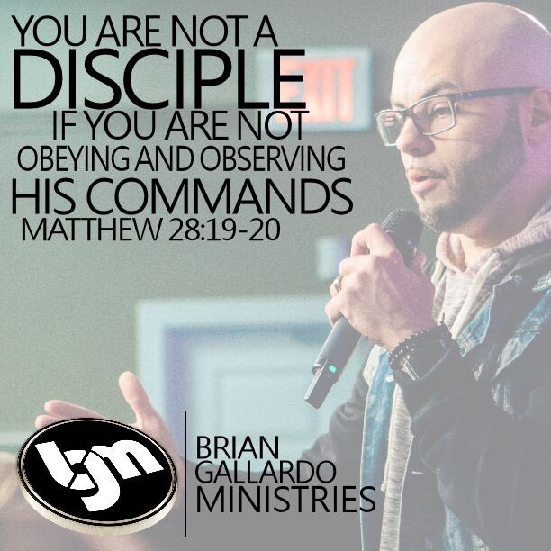 bishopgallardo's tweet photo. You are not a disciple if you are not observing and obeying all of His commands. #lastwords #nosuggestion #truthoveropinion #worldoftruth https://t.co/CEcVXZVWaz