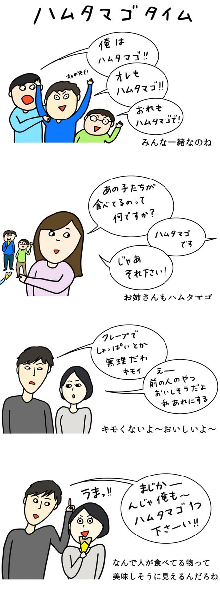 クレープ屋で働く私のどうでもいい話番外編
ハムタマゴタイム 