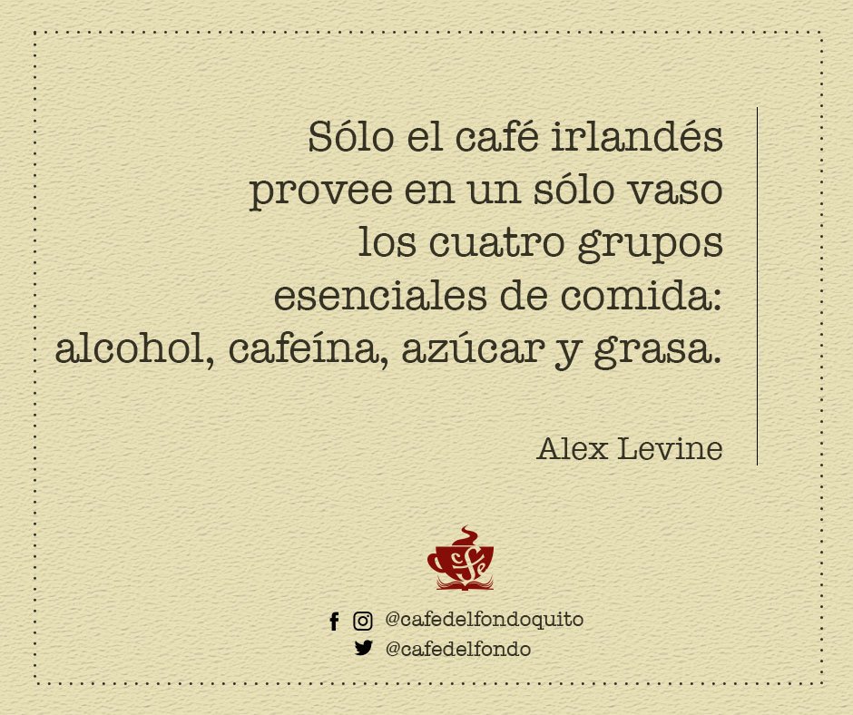 cafedelfondo's tweet photo. Los 4 grupos esenciales de comida...
#levine #hecho #felicidad #cafedelfondoquito https://t.co/J7VU6Cy5gw