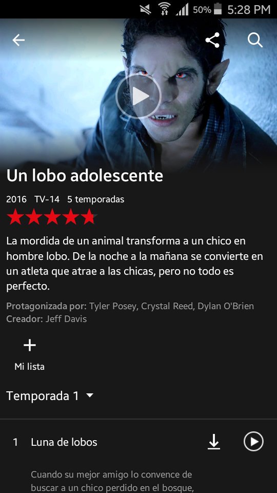 flor_maaria's tweet image. @ProyectNx GRACIAAAAAS, AHORA PODRÉ TERMINA TEEEN WOLF!😭😱😍💘